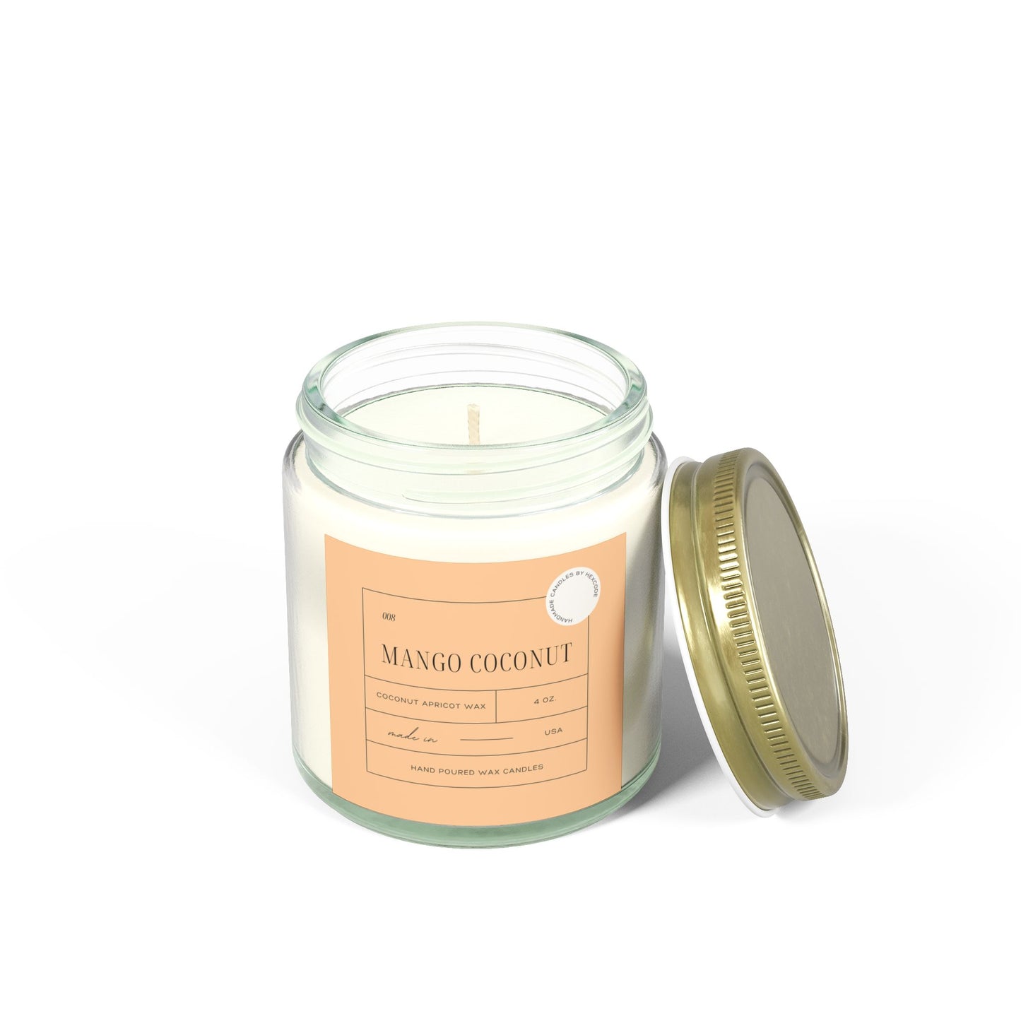 Mango Coconut - Coconut Apricot Scented Candle