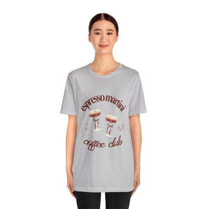Espresso Martini Coffee Club Two Tinis Graphic Streetwear T-Shirt
