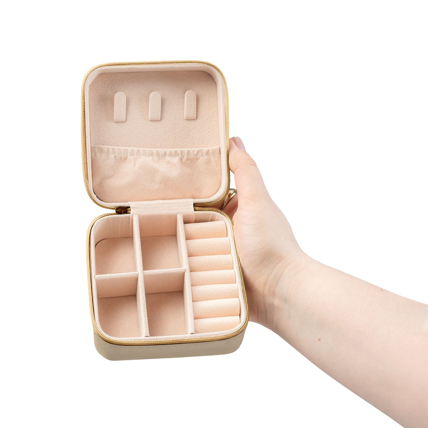Cherub Angel Illustration Jewelry Travel Case | Compact Portable Organizer, Valentine's Day Gift for Her