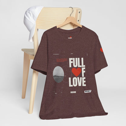 Full of Love Streetwear T-Shirt - Heather Maroon