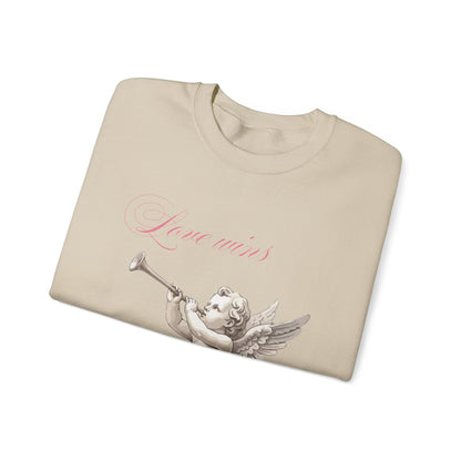 Love Wins Cherub Valentine's Day Sweatshirt, Gifts for Her, Vday gift ideas, Valentine's Sweater, Trendy Aesthetic, Valentine Gift, Cupid