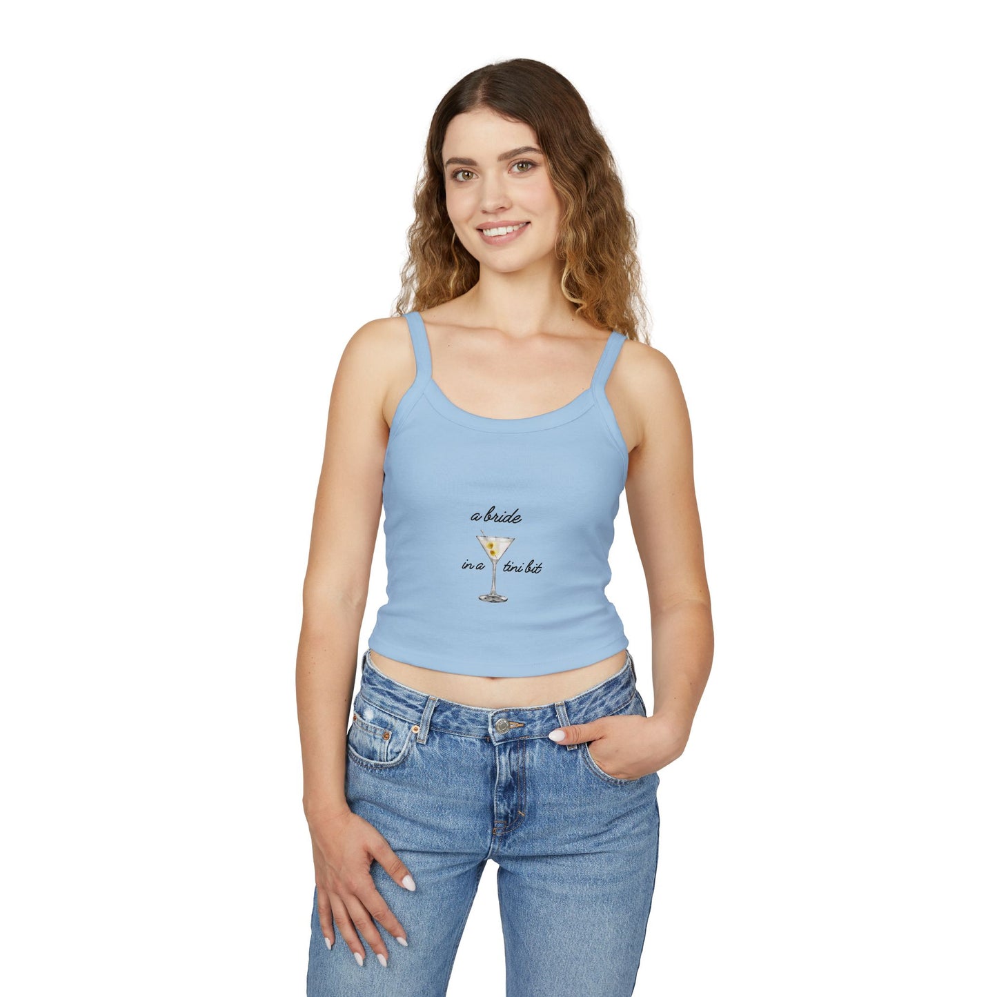 A Bride in a Tini Bit Tank Top