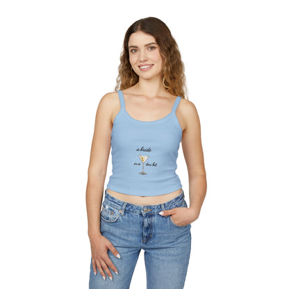 A Bride in a Tini Bit Tank Top