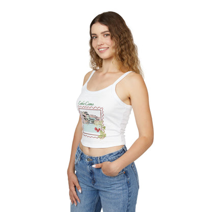 Lake Como Italy Spaghetti Strap Tank Top