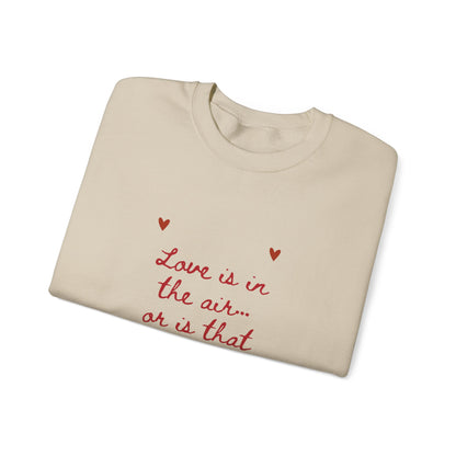 Love is in the Air Scribble Graphic Doodle Valentine's Day Sweatshirt, Gifts for Her, Vday gift ideas, Valentine's Sweater, Trendy Aesthetic