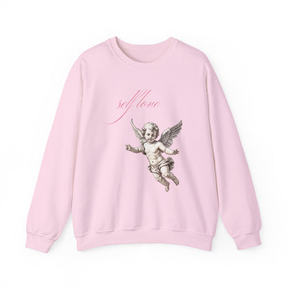 Self Love Cherub Valentine's Day Sweatshirt, Gifts for Her, Vday gift ideas, Valentine's Sweater, Trendy Aesthetic, Valentine Gift, Cupid