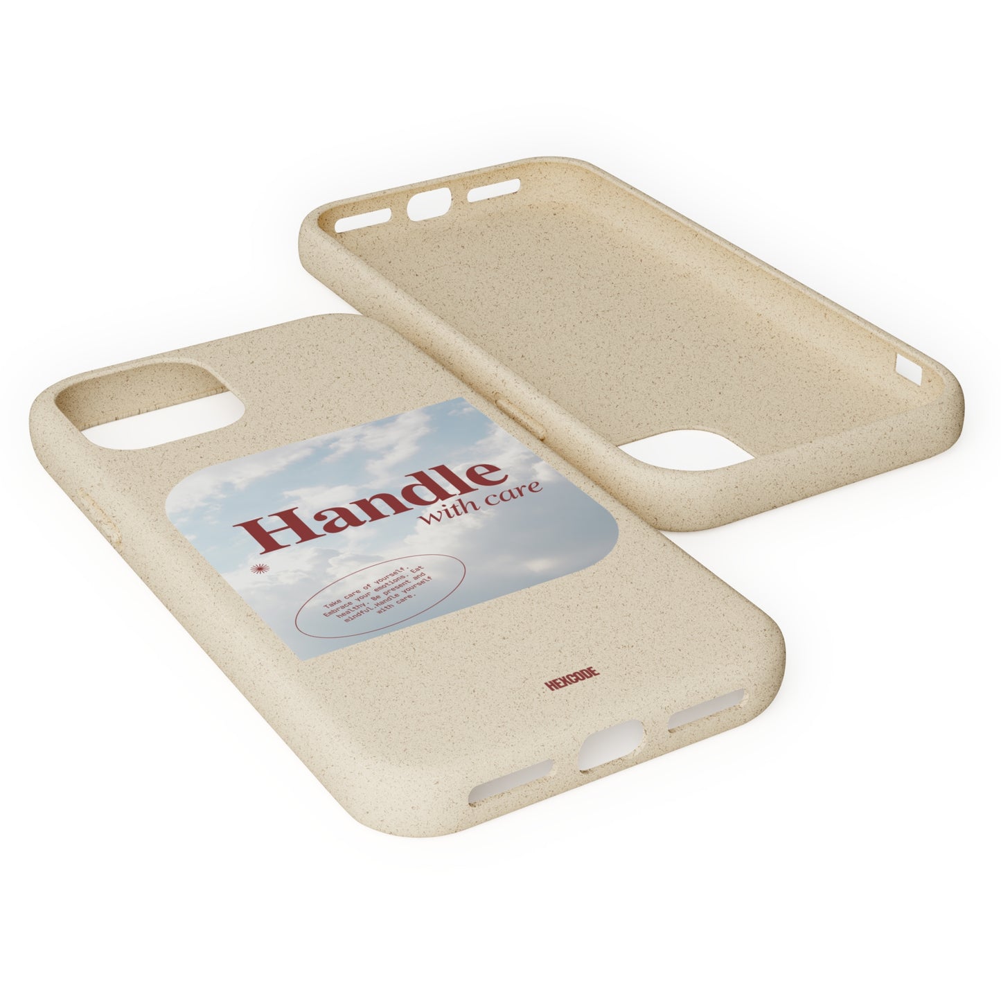 Handle With Care Biodegradable iPhone Case