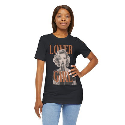 Lovergirl Graphic Streetwear T-Shirt - Vintage Black