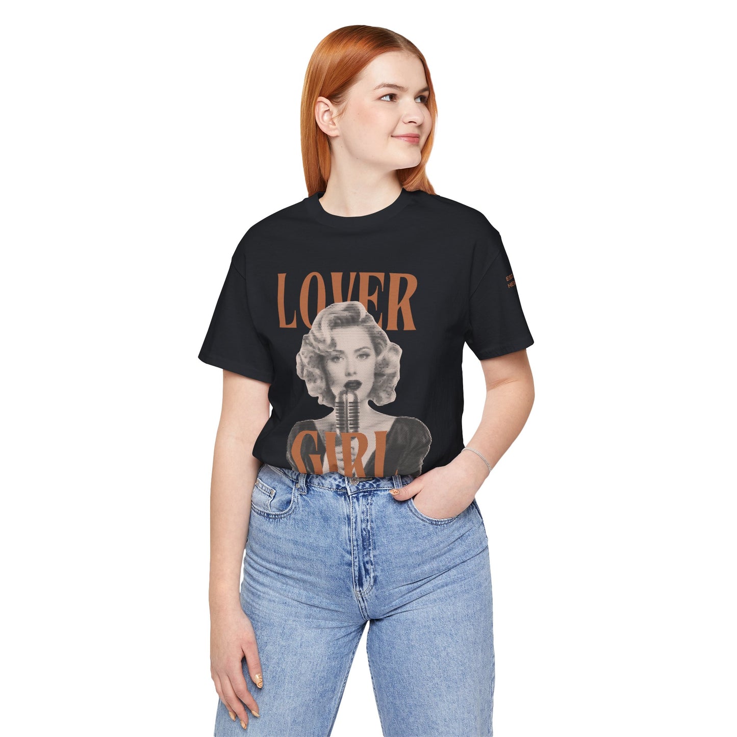 Lovergirl Graphic Streetwear T-Shirt - Vintage Black