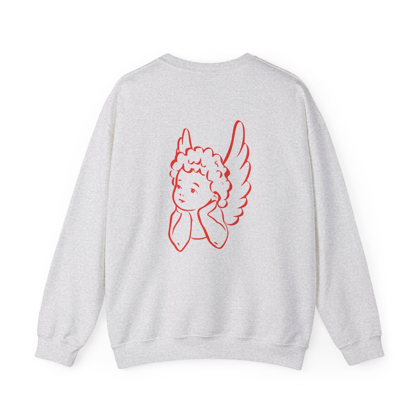Cupid Illustration Sweatshirt | Valentine Heart Pullover, Valentine's Day Gift for Her, Gift for Mom, Stupid Cupid Sweatshirt