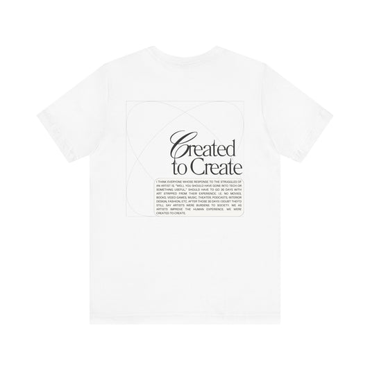 Created to Create Streetwear T-Shirt - White