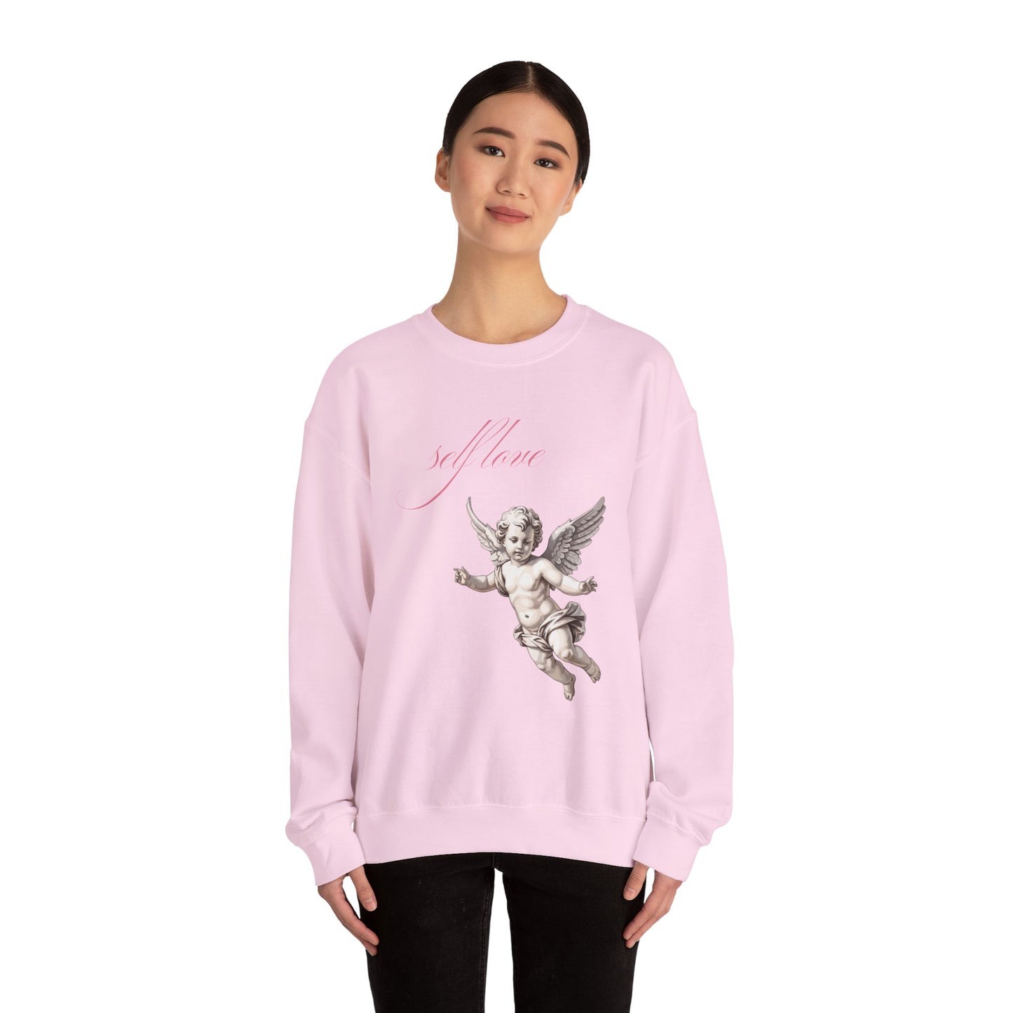 Self Love Cherub Valentine's Day Sweatshirt, Gifts for Her, Vday gift ideas, Valentine's Sweater, Trendy Aesthetic, Valentine Gift, Cupid