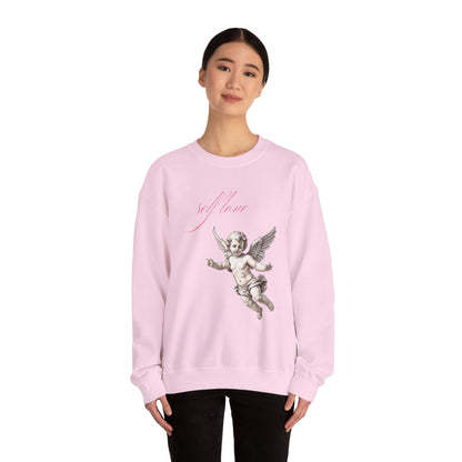 Self Love Cherub Valentine's Day Sweatshirt, Gifts for Her, Vday gift ideas, Valentine's Sweater, Trendy Aesthetic, Valentine Gift, Cupid