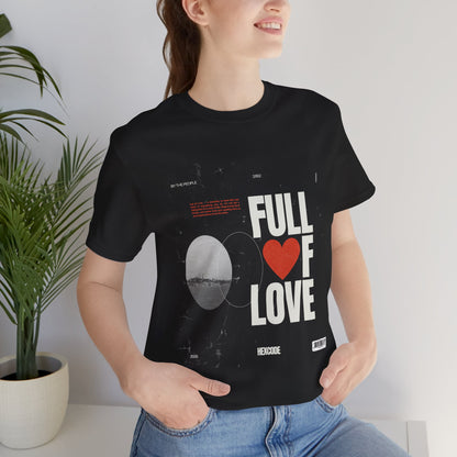 Full of Love Streetwear T-Shirt - Black