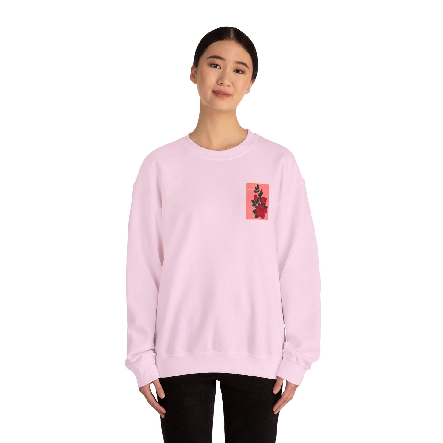Valentine's Day Letter Stamps Sweatshirt | Graphic Crewneck, Valentines Day Gift, Gifts for Her, Gifts for Him, Valentine's Day Present