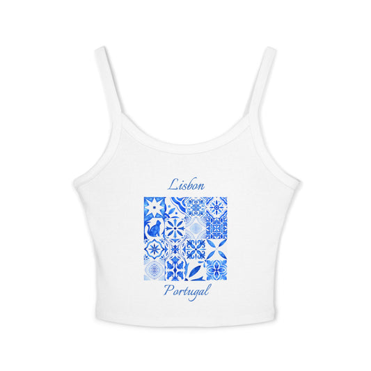 Lisbon Portugal Spaghetti Strap Tank Top