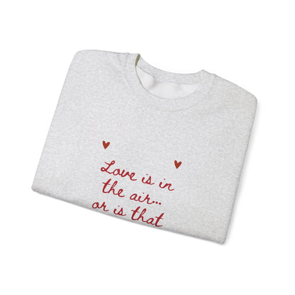 Love is in the Air Scribble Graphic Doodle Valentine's Day Sweatshirt, Gifts for Her, Vday gift ideas, Valentine's Sweater, Trendy Aesthetic