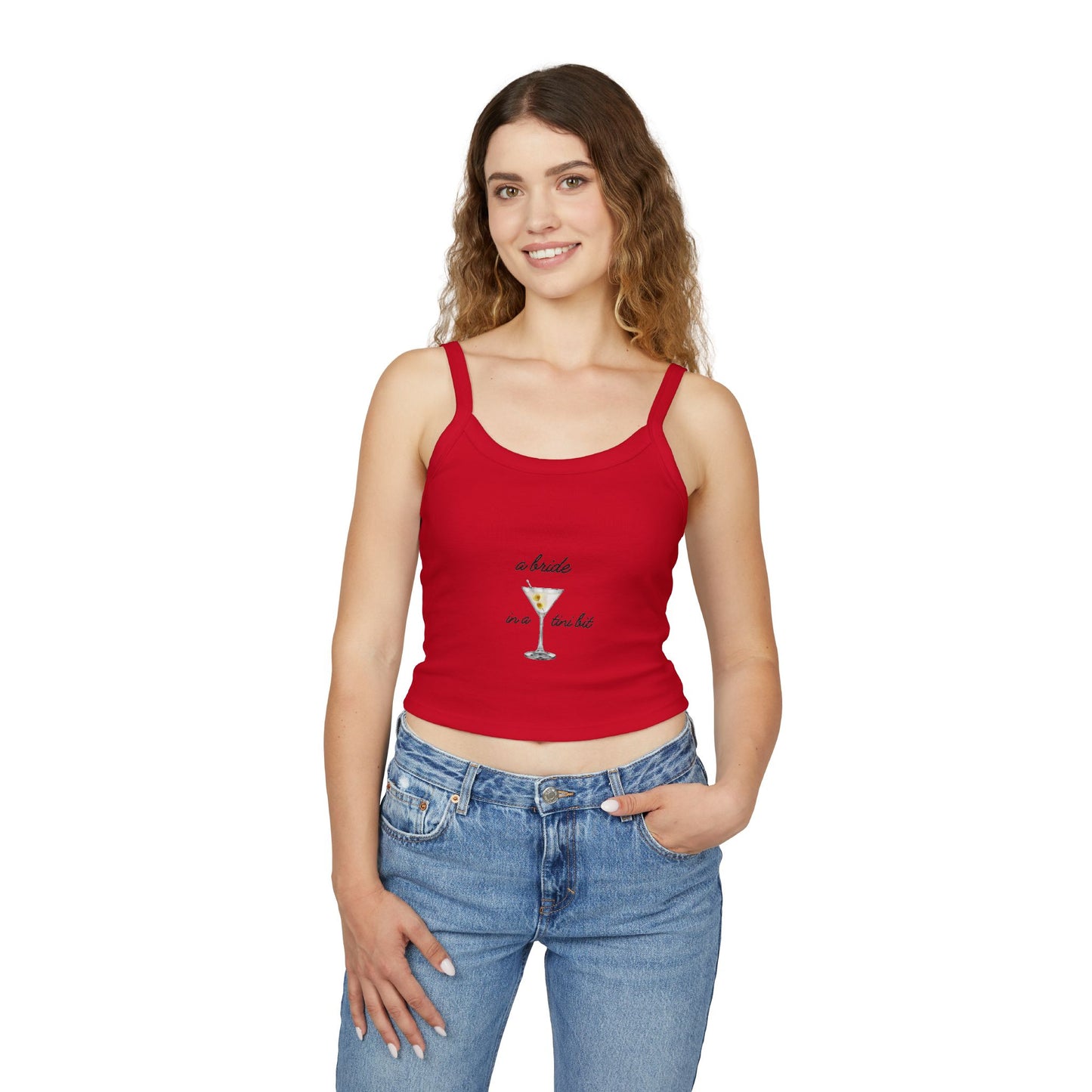 A Bride in a Tini Bit Tank Top