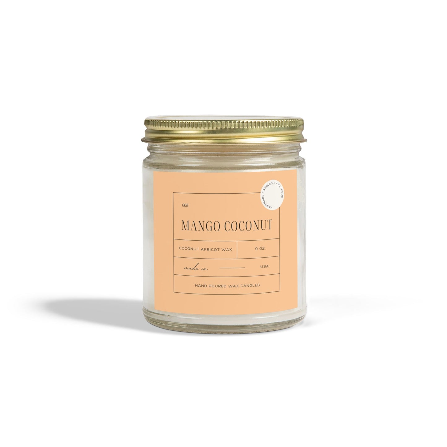 Mango Coconut - Coconut Apricot Scented Candle