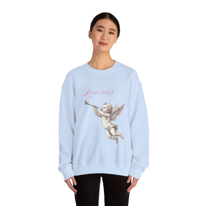 Love Wins Cherub Valentine's Day Sweatshirt, Gifts for Her, Vday gift ideas, Valentine's Sweater, Trendy Aesthetic, Valentine Gift, Cupid