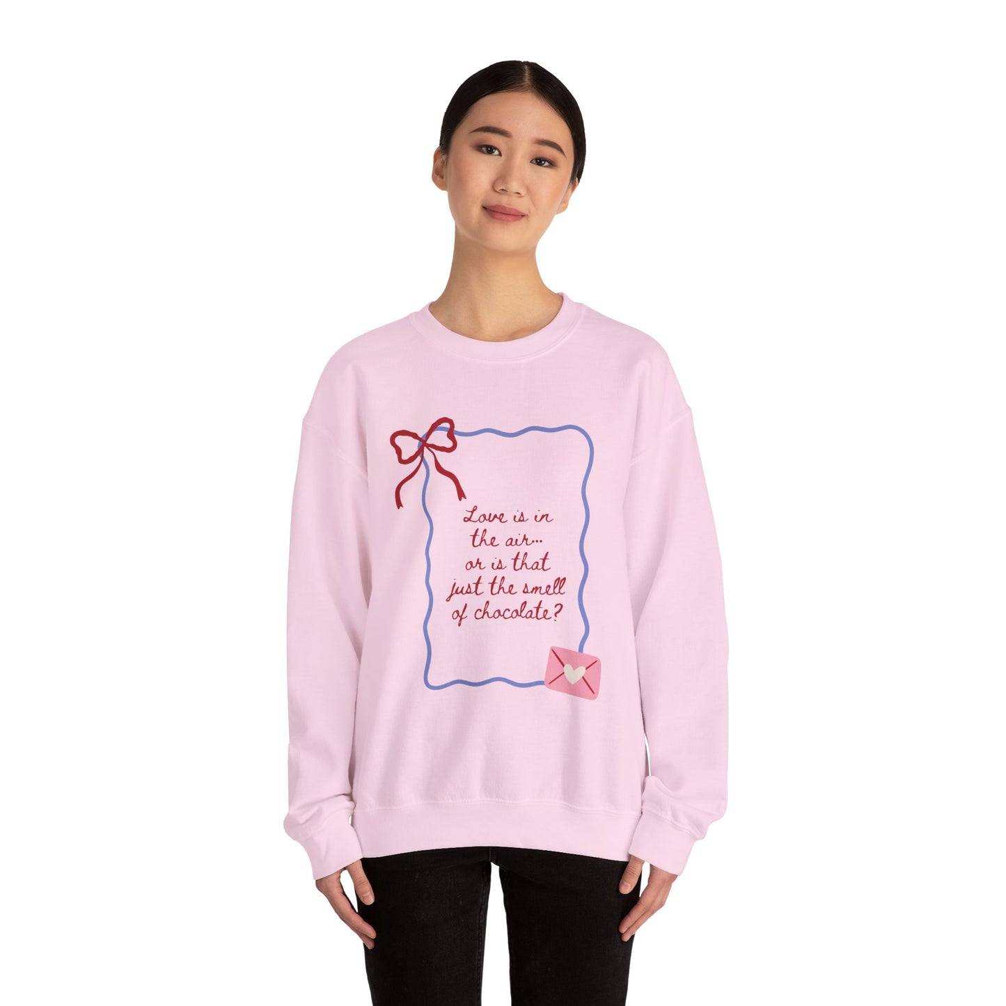 Love is in the Air Doodle Valentine's Day Sweatshirt, Gifts for Her, Vday gift ideas, Valentine's Sweater, Trendy Aesthetic, Valentine Gift