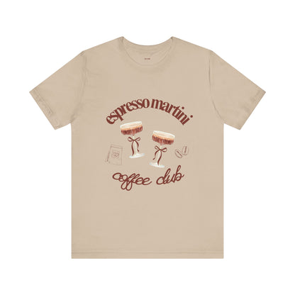 Espresso Martini Coffee Club Two Tinis Graphic Streetwear T-Shirt