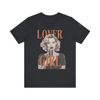 Lovergirl Graphic Streetwear T-Shirt - Vintage Black