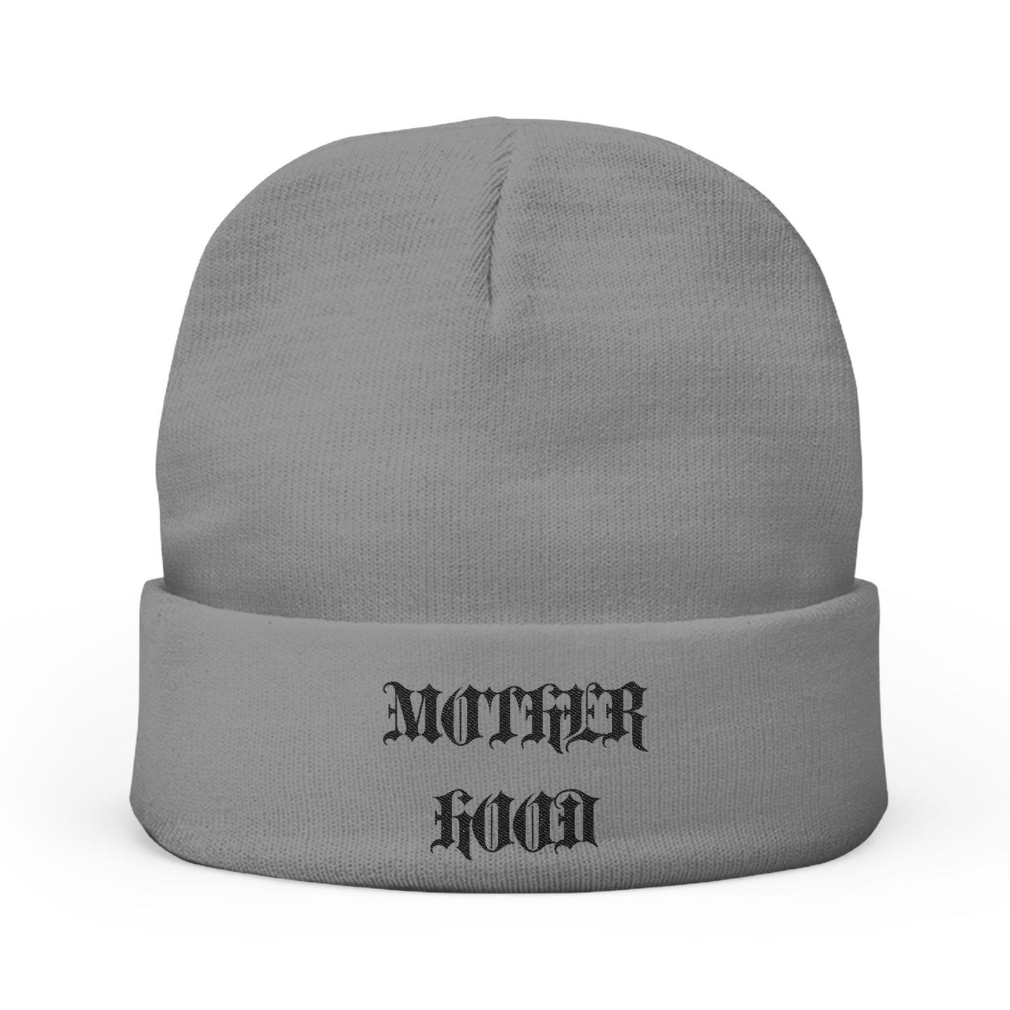Mother Hood Embroidered Knit Beanie