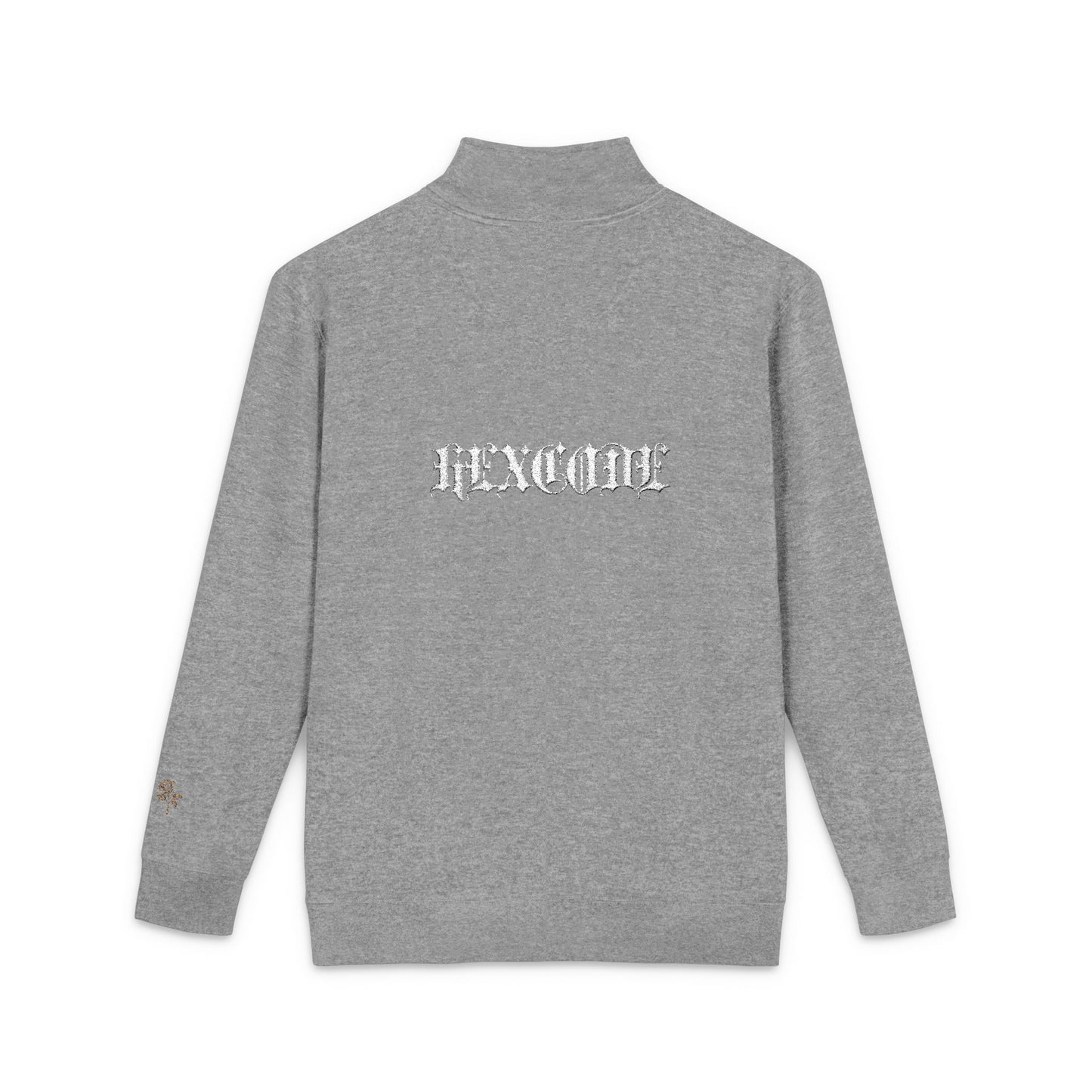 Hexcode Rose Embroidered Unisex Fleece Pullover