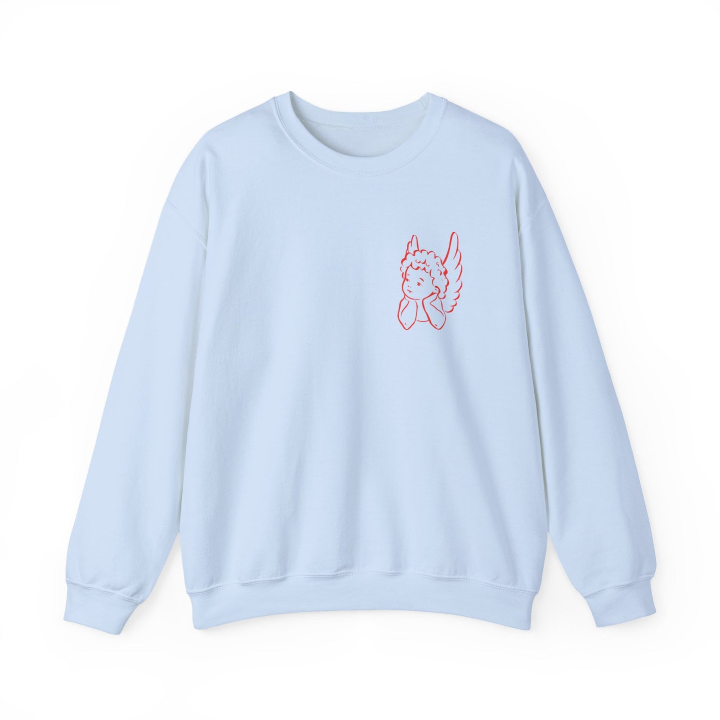 Cupid Illustration Sweatshirt | Valentine Heart Pullover, Valentine's Day Gift for Her, Gift for Mom, Stupid Cupid Sweatshirt