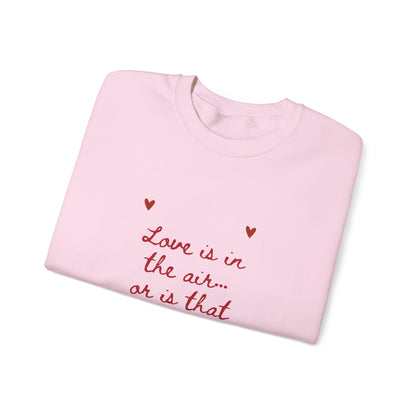 Love is in the Air Scribble Graphic Doodle Valentine's Day Sweatshirt, Gifts for Her, Vday gift ideas, Valentine's Sweater, Trendy Aesthetic