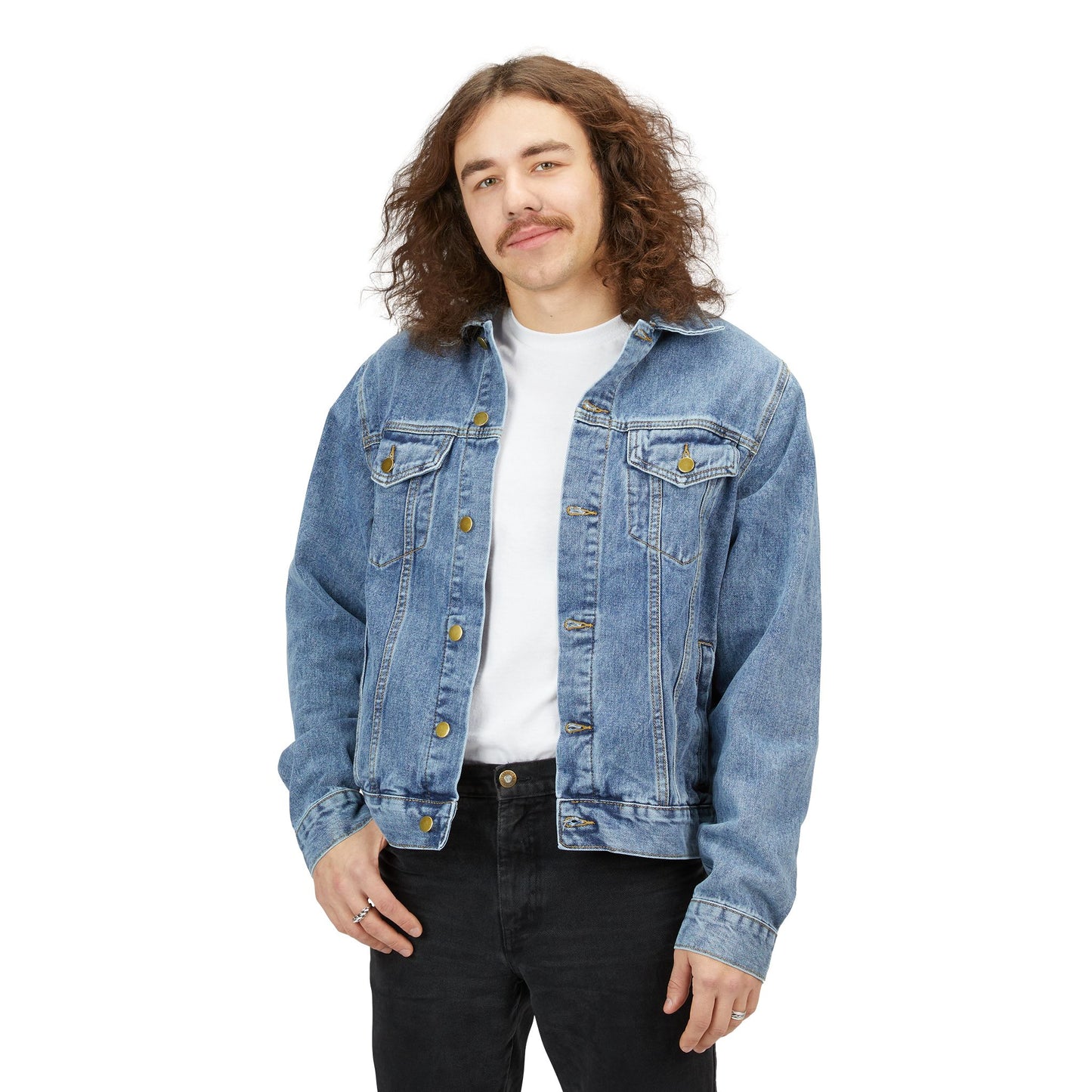 Cowboy Cowgirl Boots Denim Jacket Unisex