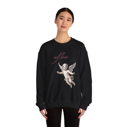 Self Love Cherub Valentine's Day Sweatshirt, Gifts for Her, Vday gift ideas, Valentine's Sweater, Trendy Aesthetic, Valentine Gift, Cupid