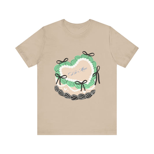 Be Mine Valentine's Graphic Streetwear T-Shirt - Tan