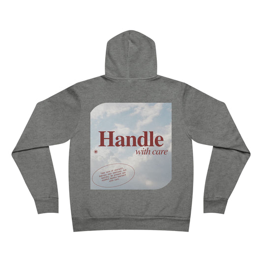 Handle with Care Hoodie - Deep Heather