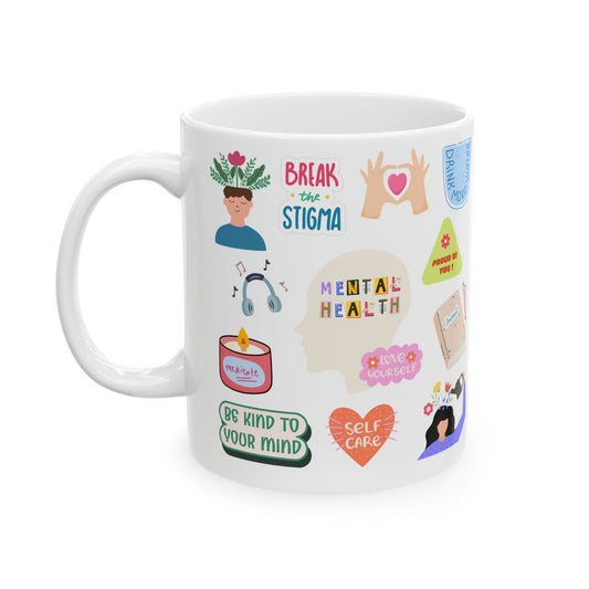 Mental Health Matters Cute Ceramic Coffee Cup Mug