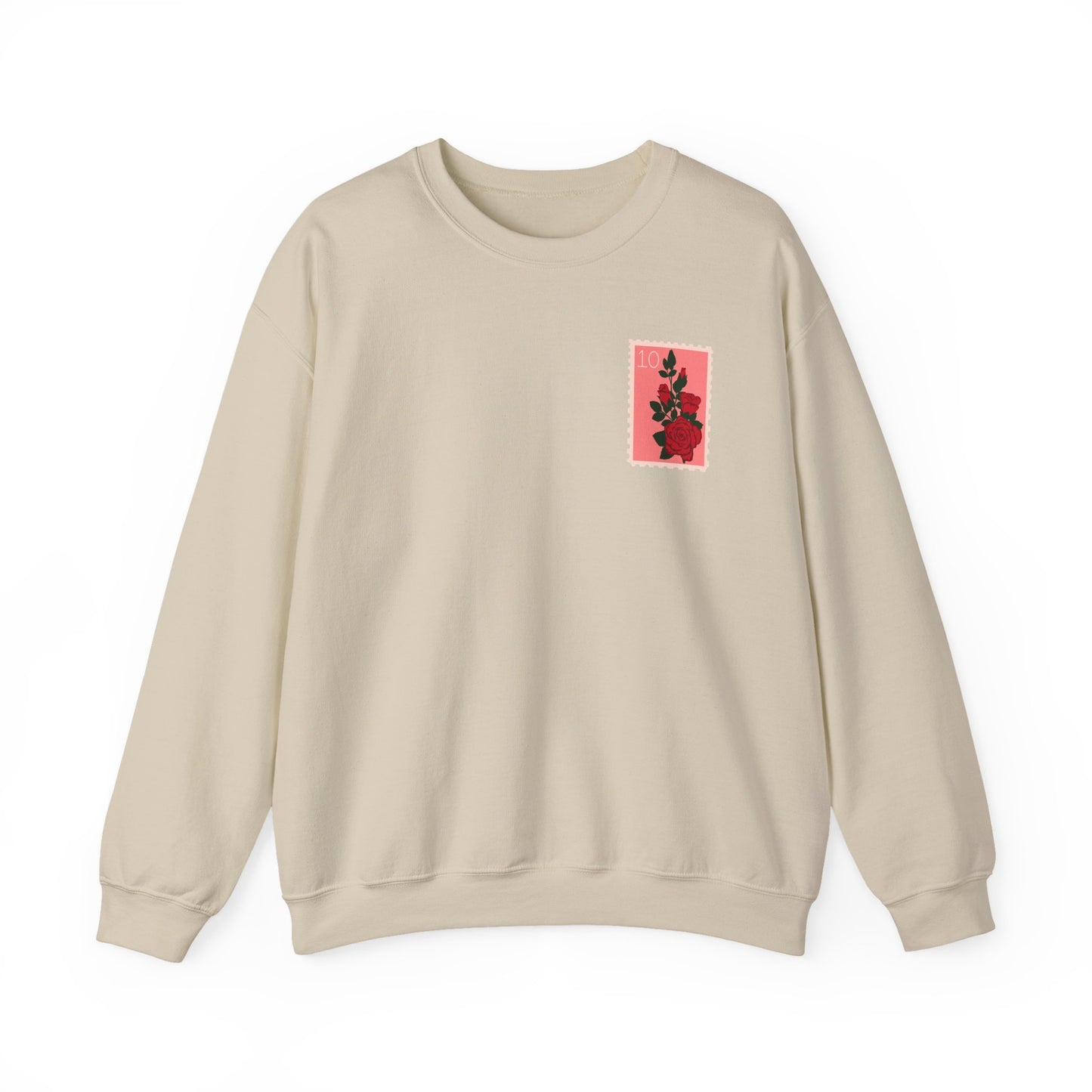 Valentine's Day Letter Stamps Sweatshirt | Graphic Crewneck, Valentines Day Gift, Gifts for Her, Gifts for Him, Valentine's Day Present