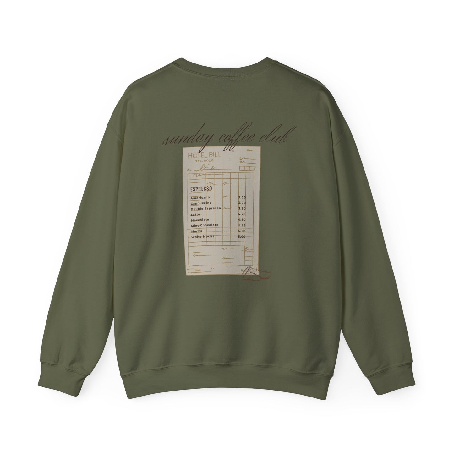 Sunday Coffee Club Sweatshirt | Back Graphic, Coffee Theme, Graphic Sweatshirt, Gifts for Her, Gifts for Mom