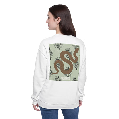 Sneaky Snake Streetwear Sweatshirt - White