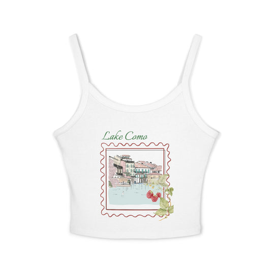 Lake Como Italy Spaghetti Strap Tank Top