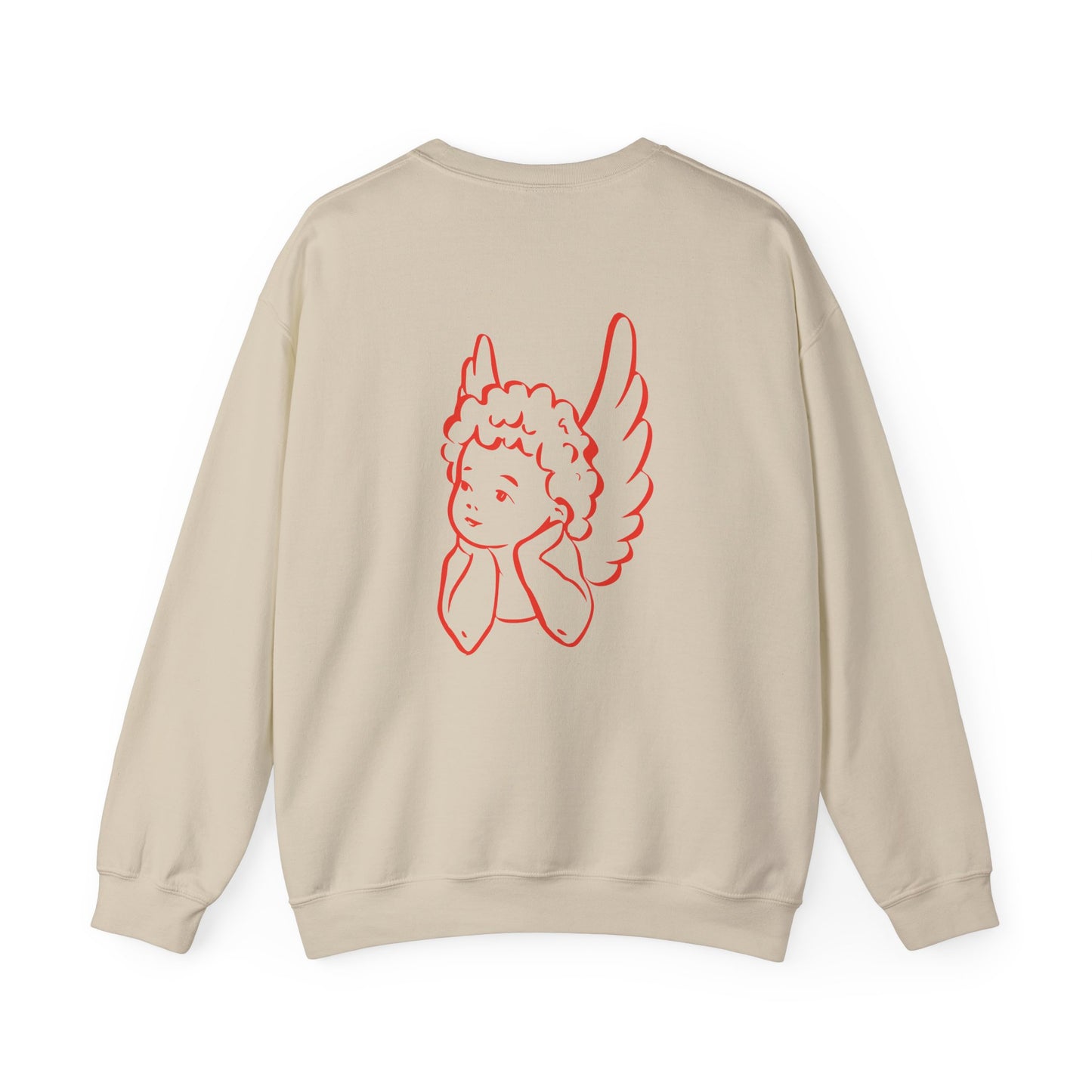 Cupid Illustration Sweatshirt | Valentine Heart Pullover, Valentine's Day Gift for Her, Gift for Mom, Stupid Cupid Sweatshirt