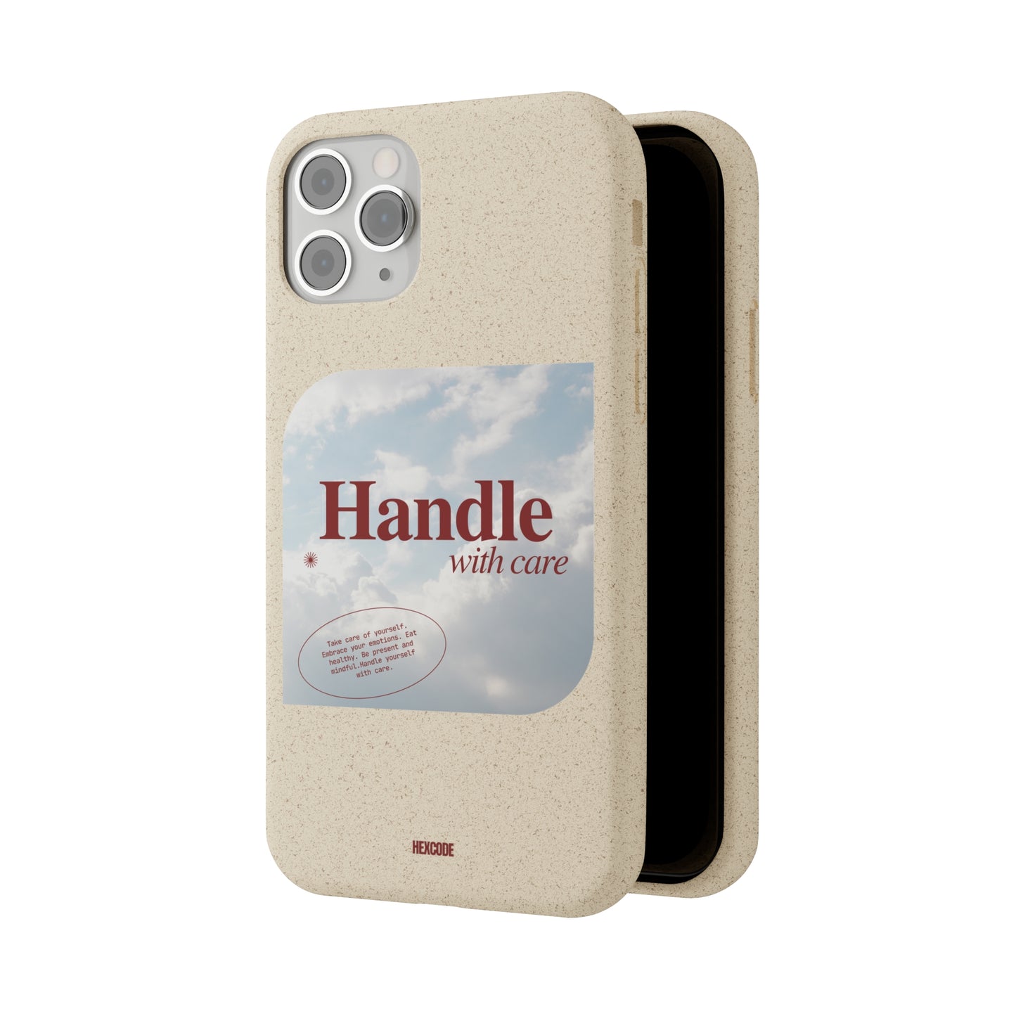 Handle With Care Biodegradable iPhone Case