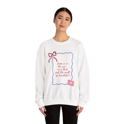 Love is in the Air Doodle Valentine's Day Sweatshirt, Gifts for Her, Vday gift ideas, Valentine's Sweater, Trendy Aesthetic, Valentine Gift