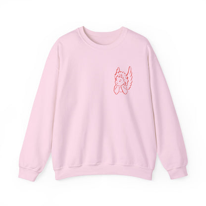 Cupid Illustration Sweatshirt | Valentine Heart Pullover, Valentine's Day Gift for Her, Gift for Mom, Stupid Cupid Sweatshirt