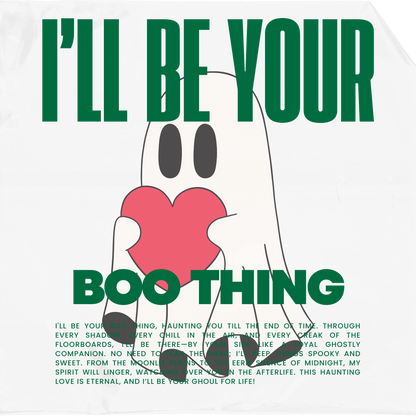 I'll Be Your Boo Thing Halloween Streetwear T-Shirt - Gray