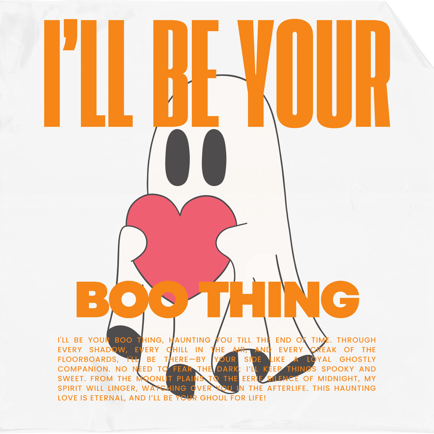 I'll Be Your Boo Thing Halloween Streetwear T-Shirt - Black